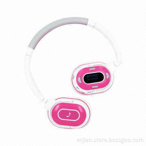 Sports Bluetooth Stereo Headset with OLED Display, microSD Card Reader/FM Radio/Volume Control